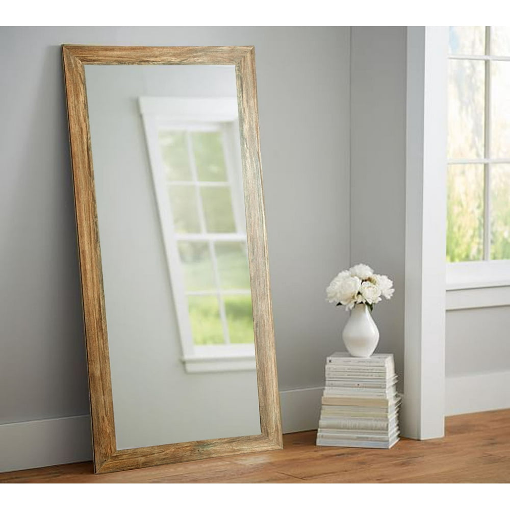 American Custom Made Rustic Farmhouse Barnwood 32 x 71 Floor Mirror