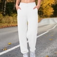 thumbnail image 2 of Hinvhai Boys Sweatpants Kids Elastic Waist Casual Joggers Active Athletic Pants with Pockets White 170(170), 2 of 8