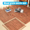 thumbnail image 2 of Alfombrillas De Piso De Grano De Madera Impresas Suelo Antifatiga Azulejos Para El Hogar Oficina Sala De Juegos Sótano, 2 of 4