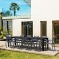 thumbnail image 2 of Compamia Paris Extendable Dining Set 11 Piece Black-DarkGray, 2 of 4