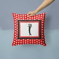 thumbnail image 2 of Monogram Letter Fabric Decorative Pillow, 2 of 4
