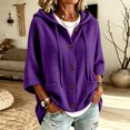 thumbnail image 5 of Sewkxo Long Sleeve Cable Knit Long Cardigan for Women 2026 Spring Winter Chunky Open Front Button Sweaters with Pockets,Pink XL, 5 of 6