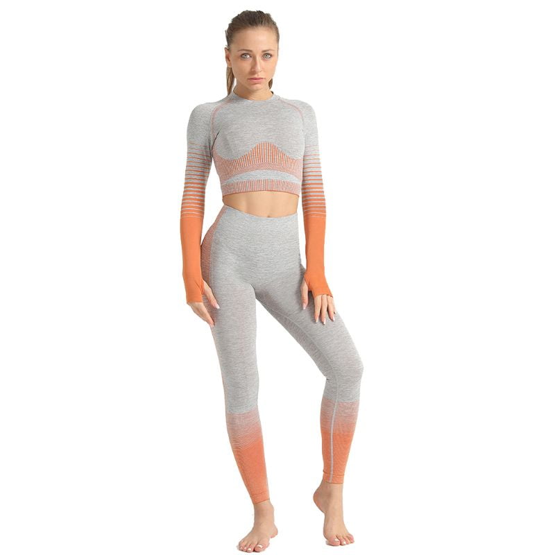 Alana Seamless Long Sleeve Thumbhole Crop Top main image 1