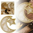 thumbnail image 1 of BKER Wooden Decoration Tray Eid Serving Tray Moon Star Tray Plate Eid Serving Tray Dessert Fruit Tray Tableware Dessert Platters Storage Container Displ, 1 of 5