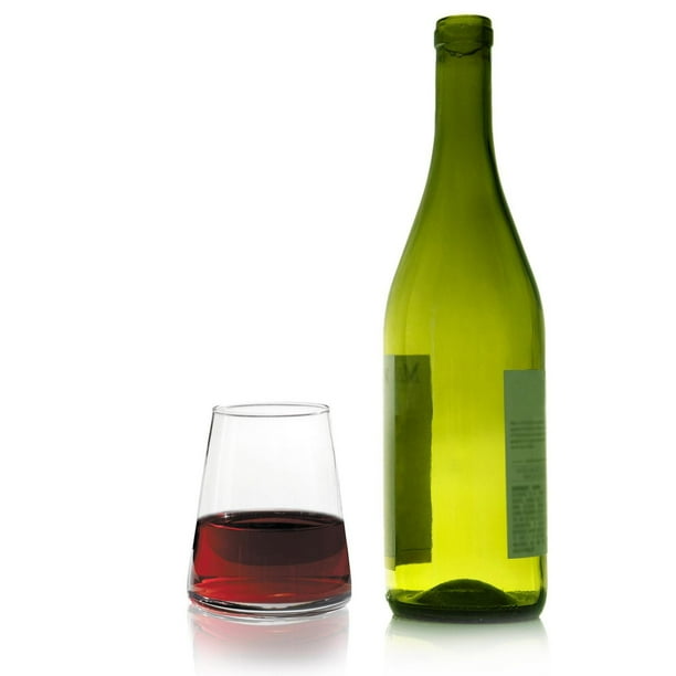 Set de 4 verres à vin sur pied court