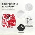 thumbnail image 4 of Picia Abstract meat Pattern Women's 2 in 1 Athletic Running Shorts High Waisted Workout Casual Gym Sweat Shorts with Comfy Liner Zipper Pockets-XX-Large, 4 of 7