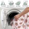 thumbnail image 4 of Football Bow Pink Pattern Soft Sherpa Fleece Throw Blanket, Warm Cozy Plush Blanket for Sofa Bed Couch, All Season, 60"x80", 4 of 5