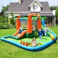 thumbnail image 4 of Costway Inflatable Bounce House Kids Water Splash Pool Dual Slide Jumping Castle w/ Bag, 4 of 7