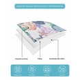 thumbnail image 5 of Coastal Beach Twin Size Down Alternative Comforter, Lightweight Comforter Quilt Bedding Set with Pillow Shams Watercolor Nautical Starfish Shell All Seasons Bed Comforter Duvet Insert 68"x86", 5 of 7