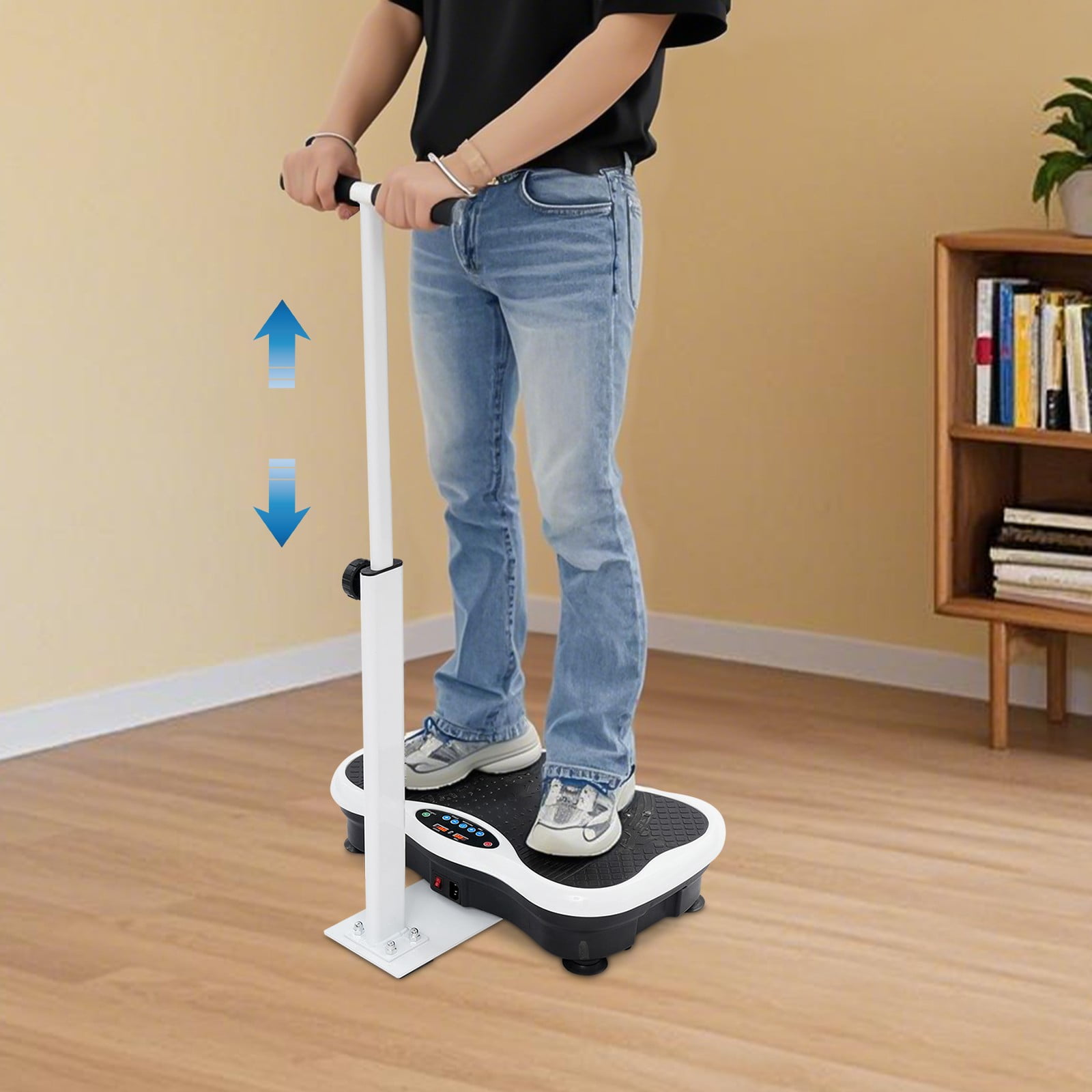 TFCFL Workout Vibration Plate Exercise Machine Adjustable Full-body Vibrating Plateform Equipment 330.69 lbs
