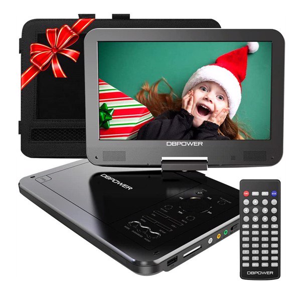 DBPOWER 12" Portable DVD Player with 5Hour Rechargeable Battery, 10