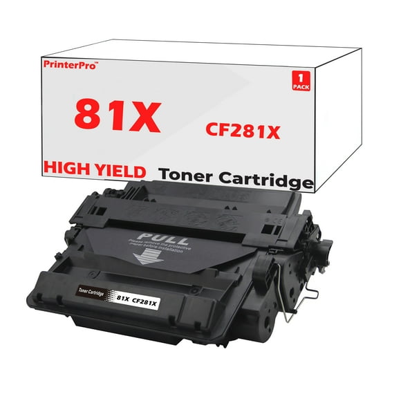 Printer Pro™ Compatible Replacement for HP 81X CF281X Black Toner Cartridge Extra HP Enterprise MFP M630h M630z M605 M605dn M605n M605x M606 M606dn M606x MFP M630 M630dn M630f (NOT for M604dn M604n)