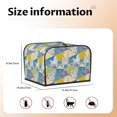 thumbnail image 4 of KLL Cute Poodle Dog Print 4 Slice Toaster Dust Covers Kitchen Small Appliance Cover with 2 Pockets,Can hold Jam Spreader Knife & Toaster Tongs (12.4 x 10.6 x 8.2), 4 of 6