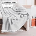 thumbnail image 3 of Deconovo Fleece King Size Blankets for Bed - Bed Blanket King Size Soft Lightweight Plush Cozy Fuzzy Luxury Microfiber, 90x108 inches, Grey, 3 of 6