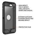 thumbnail image 3 of Petocase for iPhone SE 2022/2020 Case Built-in Screen Protector Shockproof Dust/Drop Proof 3 in 1 Full Body Rugged Heavy Duty Durable Cover for Apple iPhone SE 3rd/2nd Gen 4.7,Black, 3 of 8