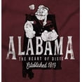 thumbnail image 2 of Popeye Alabama AL Local State Pride Women's T Shirt Ladies Tee Brisco Brands S, 2 of 5