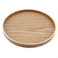 thumbnail image 1 of VIFERR Plateau De Service Rond en Bois, Support D'assiettes De Service Alimentaire pour Collations, Biscuits, Fruits, Décoration de la Maison(27cm), 1 of 14