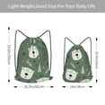 thumbnail image 4 of XMXT Waterproof Gym Bag, Cartoon Pine Bear Drawstring Backpack for Men, s, 4 of 8