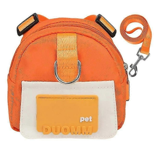 Dog Backpack Harness Dog Poop Bag Dispenser Pet Self Carrier Adjustable Travel
