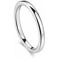 thumbnail image 1 of 2mm 4mm 6mm Tungsten Wedding Bands Ring for Women Men Rose Gold/Silver/Gold/Black Polished Slim Engagement Promise Rings Comfort Fit Size 4-13, 1 of 4