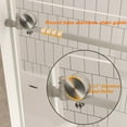 thumbnail image 6 of 60 in. W x 76 in. H Frameless Sliding Shower Door with 1/4 "(6 mm) Clear Tempered Glass, Brushed Nickel, 6 of 11