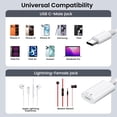 thumbnail image 3 of Adaptador de audio Mxcudu USB-C a Lightning para iPhone e iPad, 3 of 8