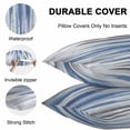 thumbnail image 5 of Outdoor Waterproof Throw Pillow Covers Set of 2 Blue Grey Decorative Pillowcases Lumbar Outdoor Pillows Cushion Case 20x12 Inch Abstract Art Texture Patio Pillows for Couch Sofa Bed Garden, 5 of 9
