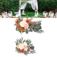 thumbnail image 4 of 2 Pcs Artificial Wedding Arch Flowers Lifelike Wedding Welcome Signs Floral Decoration Fadeless Arch Decor For Indoors Outdoors, 4 of 5
