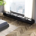 thumbnail image 3 of Kinbor Waiting Room Chairs - Modern Upholstered Office Guest Bench, Couch with Thickened Cushion for Guest Reception Room Barber Lobby Salon Conference Room (Black, 6-Seater), 3 of 9