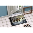 thumbnail image 2 of Horses in Snow by Daphne Baxter Doormat 18x27, 2 of 4