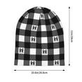 thumbnail image 5 of DouZhe Beanie Hats for Men and Women, Cartoon Pet Dog Checked Patterns Adult Unisex Knit Hat Winter Warm Skull Cap, 5 of 7