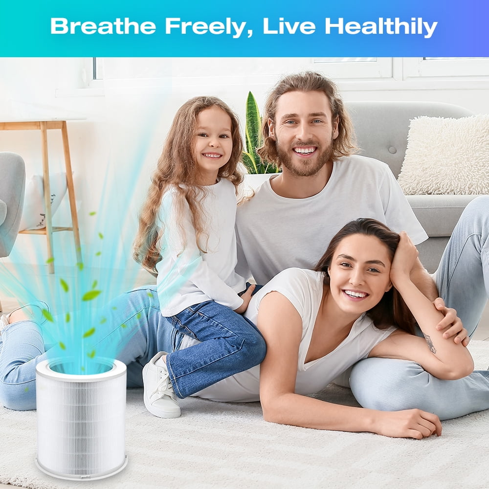 Replacement Filter Compatible with Dr.J Professional AP401 AP402 & GCZ AP402 Air Purifiers, H13 HEPA 4-Stage Filtration Activated Carbon 2-IN-1 Air Purifiers (2 Pack, White)