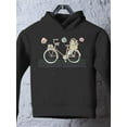 thumbnail image 3 of Pastel Color Vintage Bicycle   Hoodie Toddler -Image by Shutterstock,  5 Toddler, 3 of 4