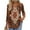 118#Light Brown, variant on Women's V Neck 3/4 Sleeve Tunic Tops for Leggings Casual Dressy T-Shirts Blouses Light Brown 2XL
