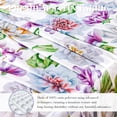 thumbnail image 2 of Luxurious Floral Print Satin Sheets - Silky Soft King Size Bed Sheets, 2 of 7