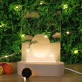 thumbnail image 2 of Base de luz LED de madera, exhibición de arte acrílico de ranura larga, Oval Yuyangstore Luz base, 2 of 8