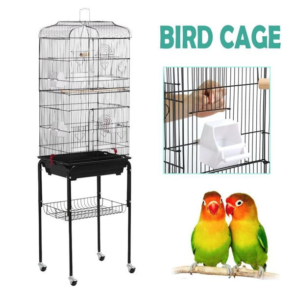 parakeet bird cage with stand