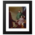 thumbnail image 2 of George Romney 15x18 Black Modern Framed Museum Art Print Titled - A Conversation (The Artist's Brothers Peter and James Romney) (1766), 2 of 5