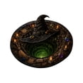 thumbnail image 2 of Halloween 3D Illusion Round Area Rug Soft Non Floor Mat With Spooky Design For Living Room Bedroom Entryway Home Decor 15.7x15.7 Inches, 2 of 4