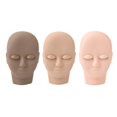 thumbnail image 2 of Cabeza De Maniquí De Pestañas, Tablero Facial De Práctica De Maquillaje De Goma Suave Para Principiantes, 2 of 7