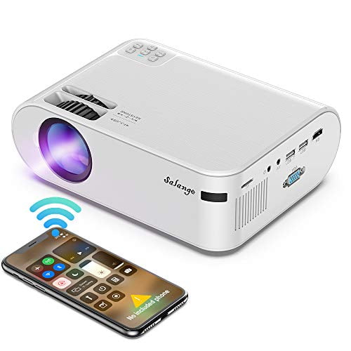Mini Projector Portable - Salange WiFi Video Projector for Outdoor