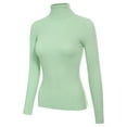 thumbnail image 3 of Made by Olivia Women's Solid Long Sleeve Turtleneck Slim Fit Ultra Stretch Comfort Sweater, 3 of 4