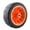 Orange, variant on 4 Pcs 8 Inch Orange Outdoor Replacement Wheel with Bearings for All-Terrain Folding Wagon Cart Camping Gadget Accessories Sturdy Durable