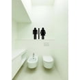 thumbnail image 1 of Custom Decals Bathroom Symbol Door Sign18x18 Inches, 1 of 1