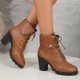 thumbnail image 5 of NECHOLOGY Botas Mujer Adulto Femenino Zapatos Botines mujer Botines De Mujer Botas De Tacón Grueso Zapatos De Moda Y Versátiles (Brown, 8), 5 of 7