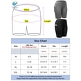 thumbnail image 4 of Deago Yoga Shorts for Women High Waist Workout Shorts Tummy Control Running Biker Shorts with Side Pockets (Black, L), 4 of 8