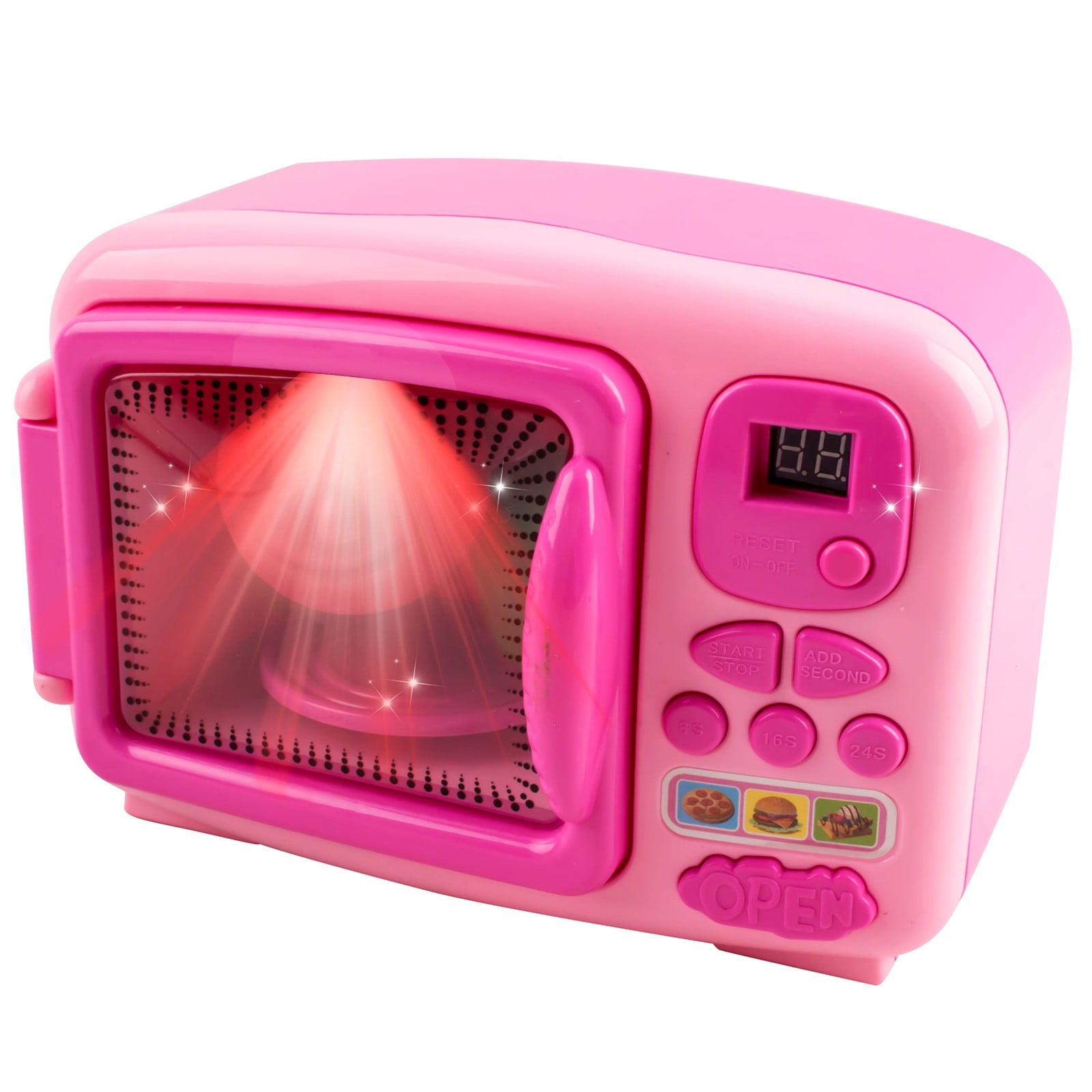 Children Kid Mini Cute Pink Microwave Oven Pretend Role Play Toy