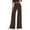 Brown, variant on PRETTYGARDEN Women's Wide Leg Palazzo Pants Dressy Casual Elastic High Waisted Trousers Office Business Work Slacks