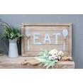 thumbnail image 1 of Parisloft Panneau « Eat » Mural Encadré en Bois Vieilli, 1 of 7