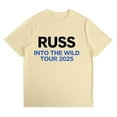 thumbnail image 2 of Russ Into The Wild Tour 2025 Cotton Tshirt Casual Short Sleeve Vintage Tops Tees, 2 of 4